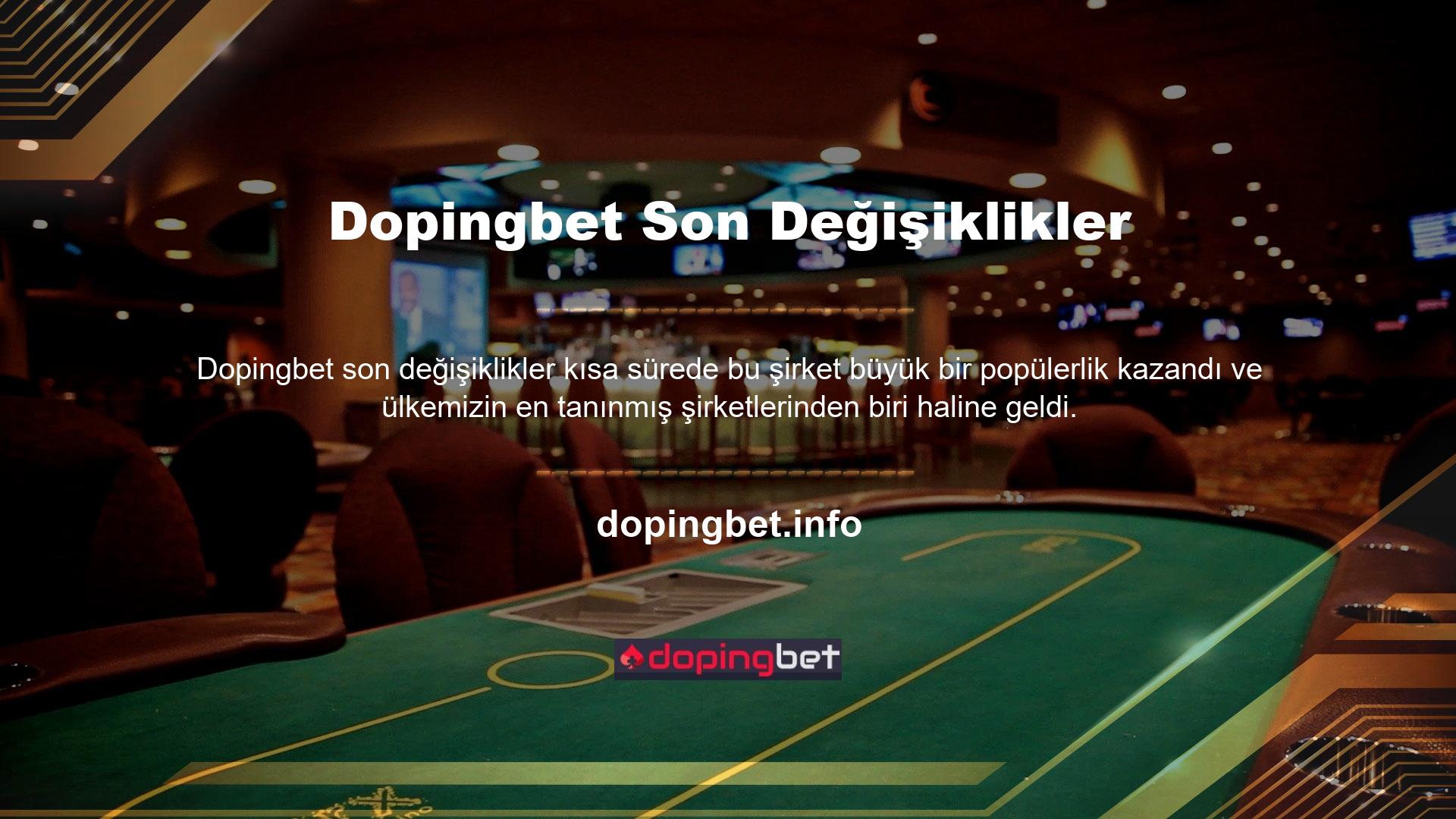 Site giderek ilgi görmeye başladı ve casino endüstrisindeki en son trendlere uyum sağladı